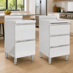 Commercial Kitchen Storage Cabinet Stainless Steel 50x60x96 cm Food Service