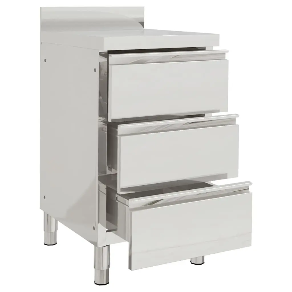 Commercial Kitchen Storage Cabinet Stainless Steel 50x60x96 cm Food Service