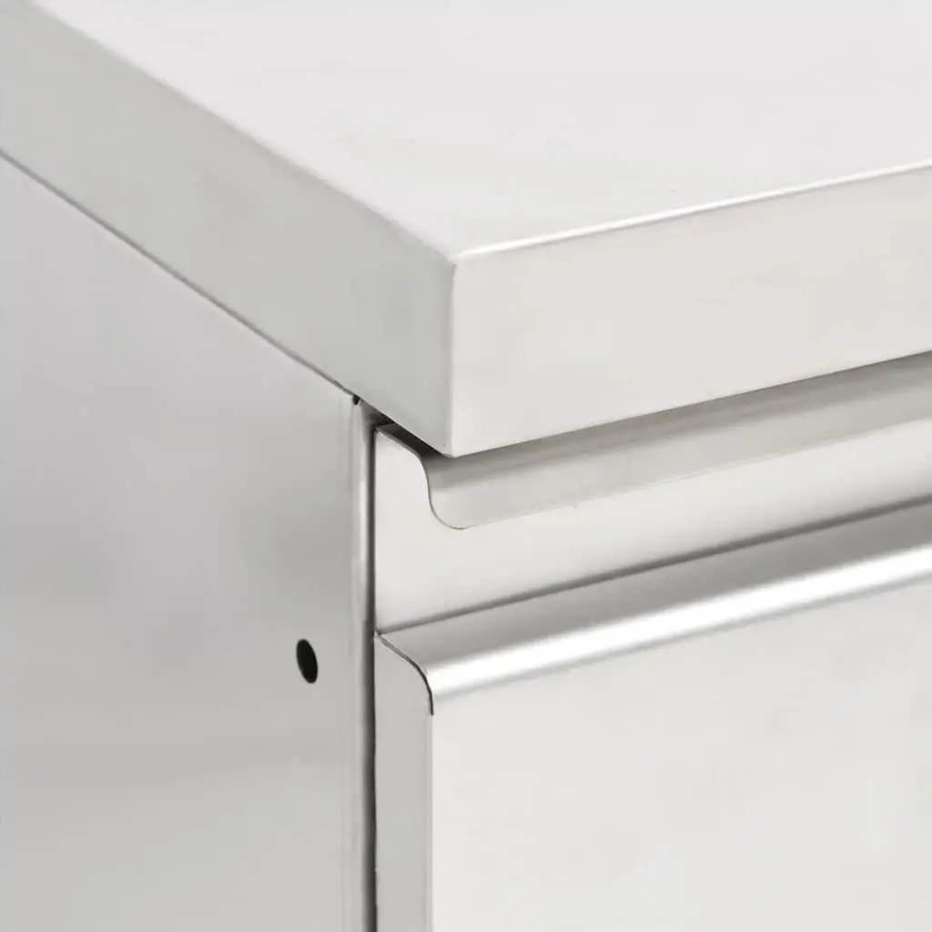 Commercial Kitchen Storage Cabinet Stainless Steel 50x60x96 cm Food Service