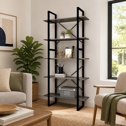 5-Shelf Book Cabinet: A Practical Storage Solution