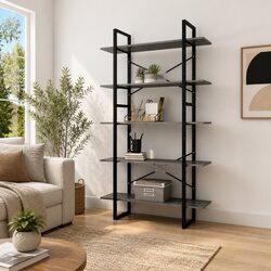 Practical 5-Tier Book Cabinet for Any Room