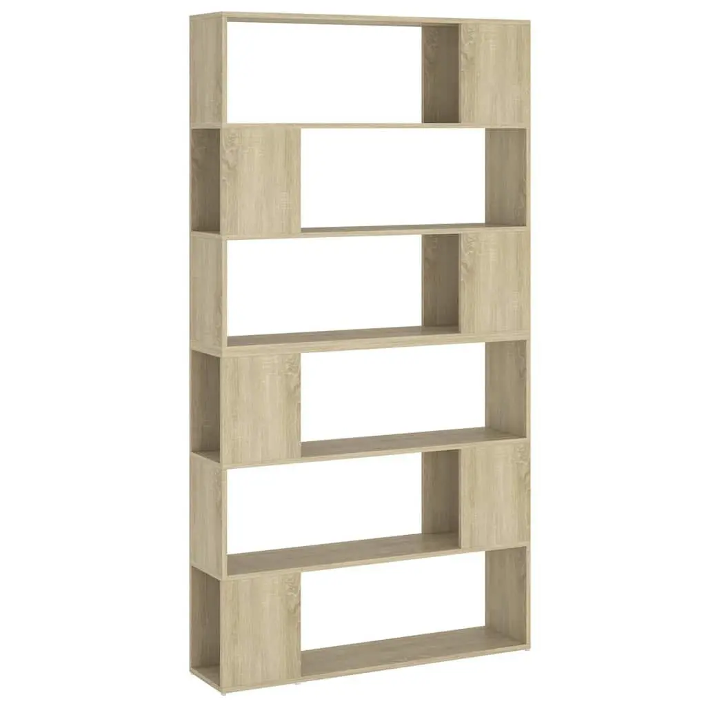 Book Cabinet Room Divider Shelving Unit Storage Organizer Brown Standing