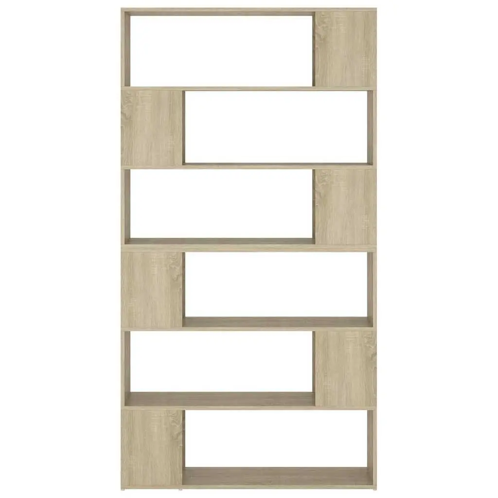 Book Cabinet Room Divider Shelving Unit Storage Organizer Brown Standing