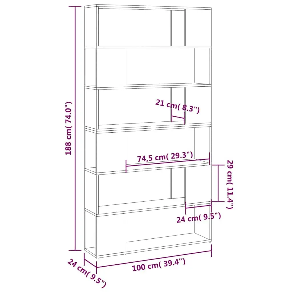 Book Cabinet Room Divider for Home Organization