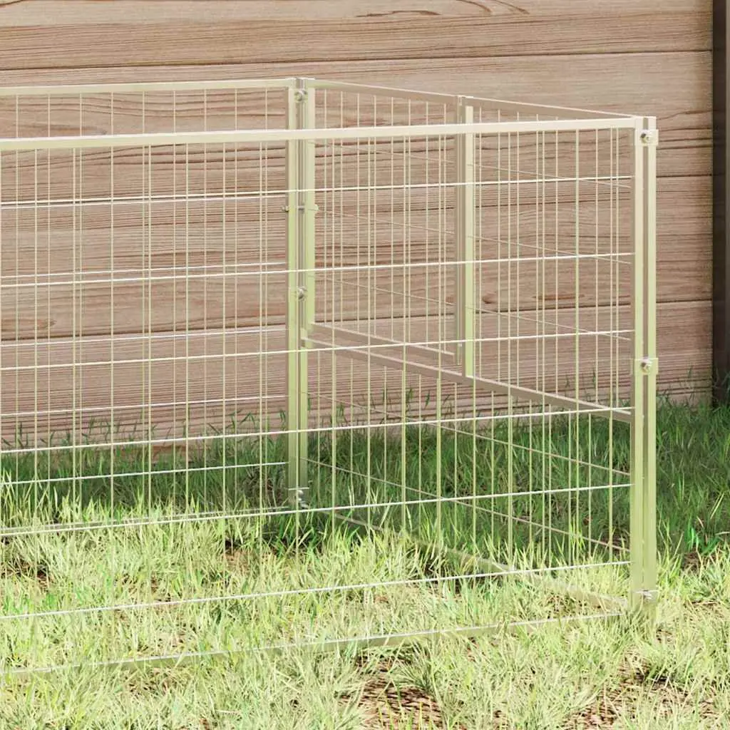Dog Kennel 3m² Outdoor Pet Cage Steel Wire Mesh Enclosure Run Exercise Pen