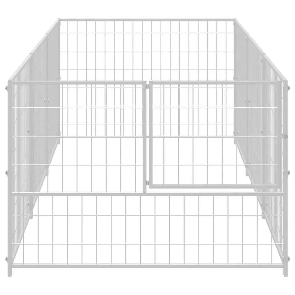 Dog Kennel 3m² Outdoor Pet Cage Steel Wire Mesh Enclosure Run Exercise Pen