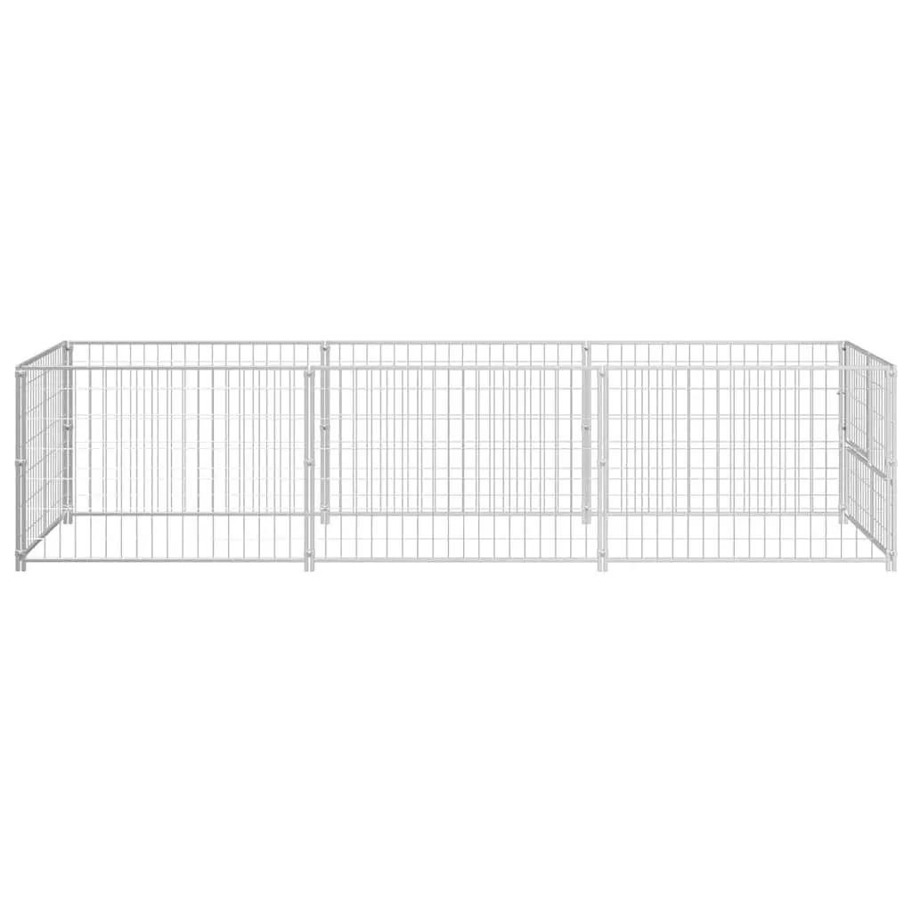 Dog Kennel 3m² Outdoor Pet Cage Steel Wire Mesh Enclosure Run Exercise Pen