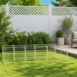 Practical 4m² Dog Kennel with Steel Frame and Safety Features