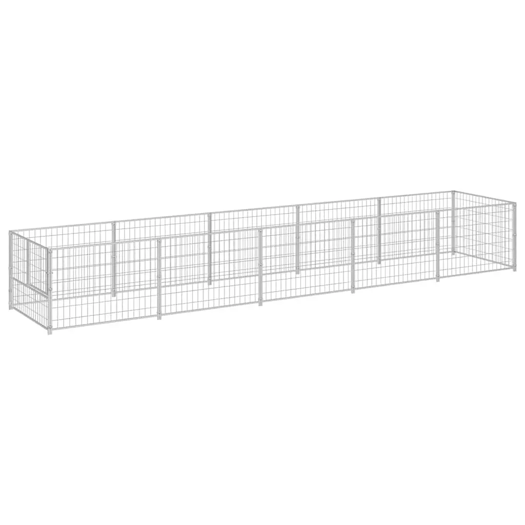 Dog Kennel 5m² Outdoor Pet Enclosure Steel Wire Mesh Run Exercise Playpen