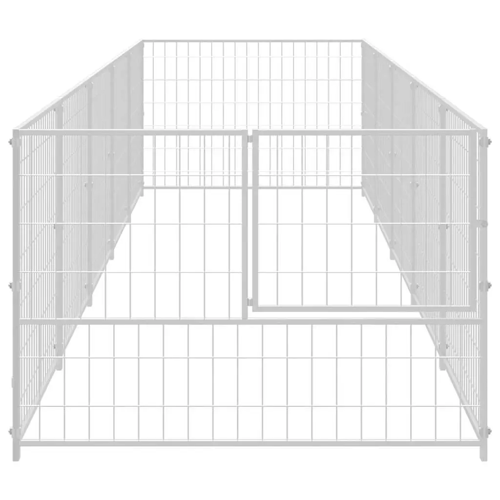 Dog Kennel 5m² Outdoor Pet Enclosure Steel Wire Mesh Run Exercise Playpen