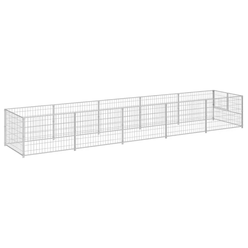 Dog Kennel 5m² Outdoor Pet Enclosure Steel Wire Mesh Run Exercise Playpen