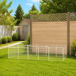 Practical 7 m² Outdoor Dog Kennel for Active Pets