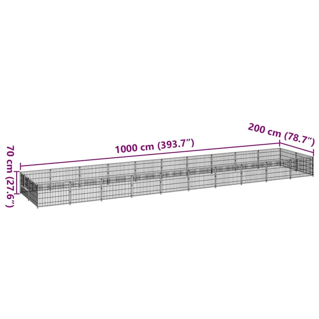 20 m² Outdoor Dog Enclosure for Active Pets