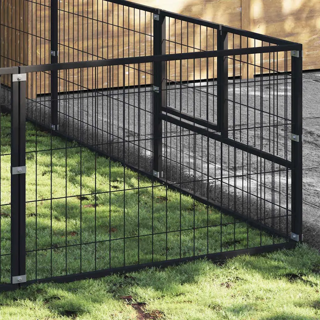 Dog Kennel Outdoor Pet Enclosure Steel Wire Mesh Large Exercise Space Lockable