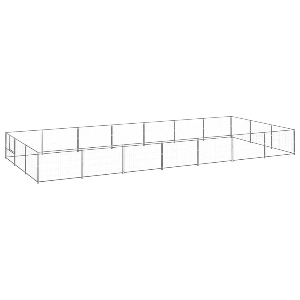 Dog Kennel 21 m² Outdoor Pet Enclosure Steel Wire Mesh Run Play Pen