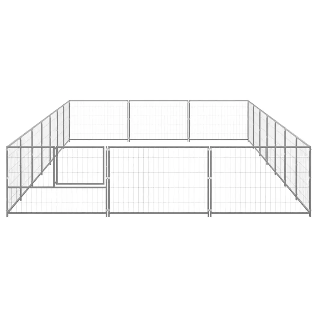 Dog Kennel 21 m² Outdoor Pet Enclosure Steel Wire Mesh Run Play Pen