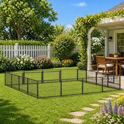 Durable Outdoor Dog Kennel - 16 m² Steel Frame