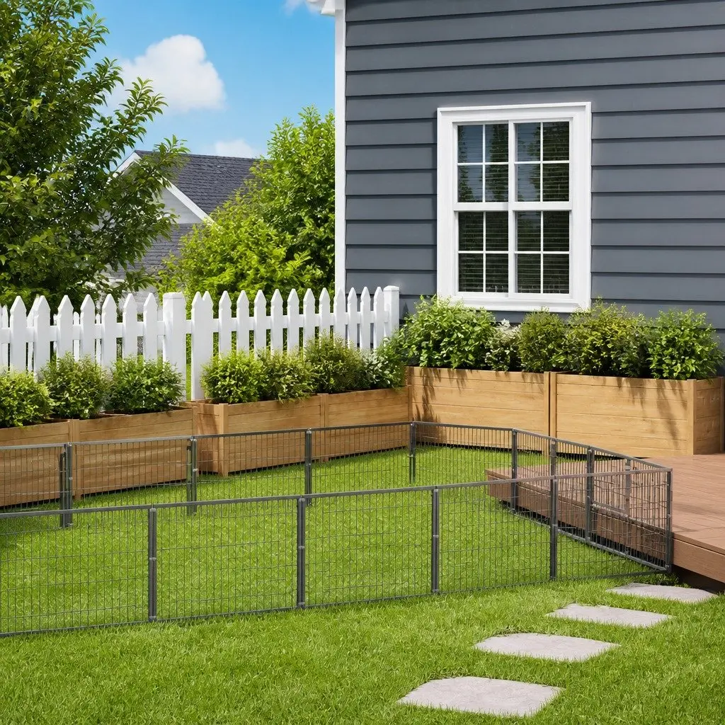 Outdoor Dog Kennel for Secure Playtime
