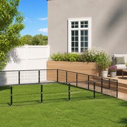 Dog Kennel Outdoor Steel Wire Mesh Enclosure Large Exercise Play Pen Run