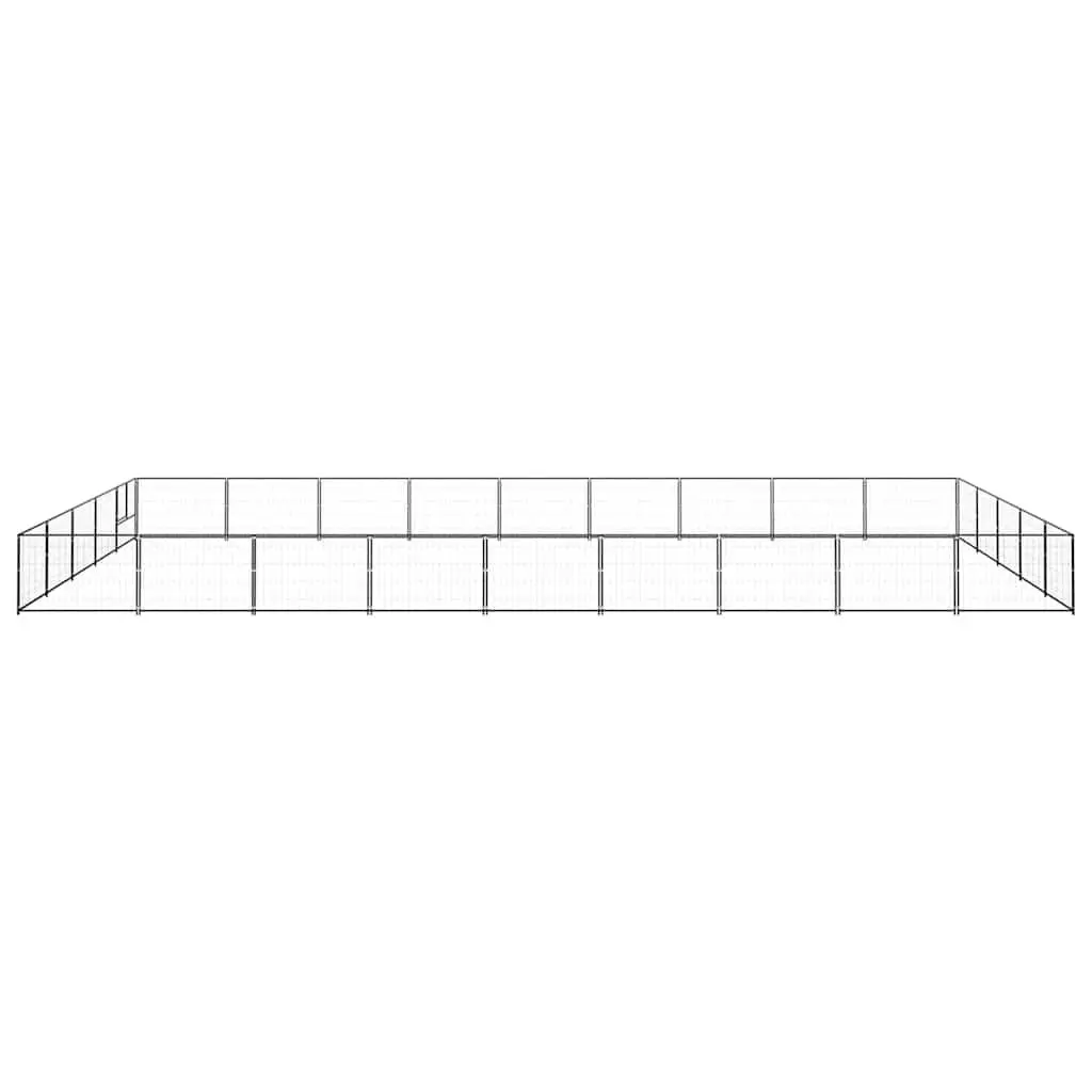 Dog Kennel Steel Wire Mesh Large Outdoor Exercise Play Pen Black