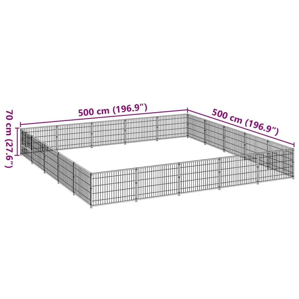 Outdoor Dog Kennel with Lockable Door
