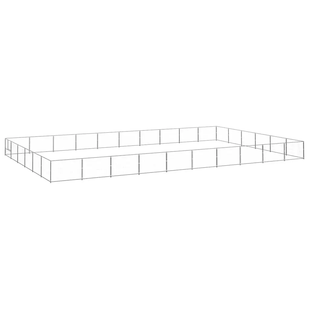 Dog Kennel 60m² Outdoor Pet Enclosure Steel Wire Mesh Run Lockable Door