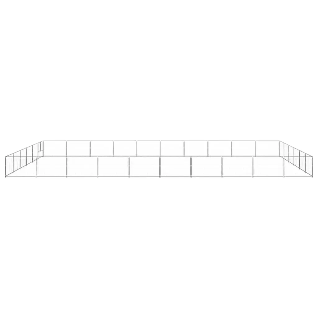 Dog Kennel 60m² Outdoor Pet Enclosure Steel Wire Mesh Run Lockable Door