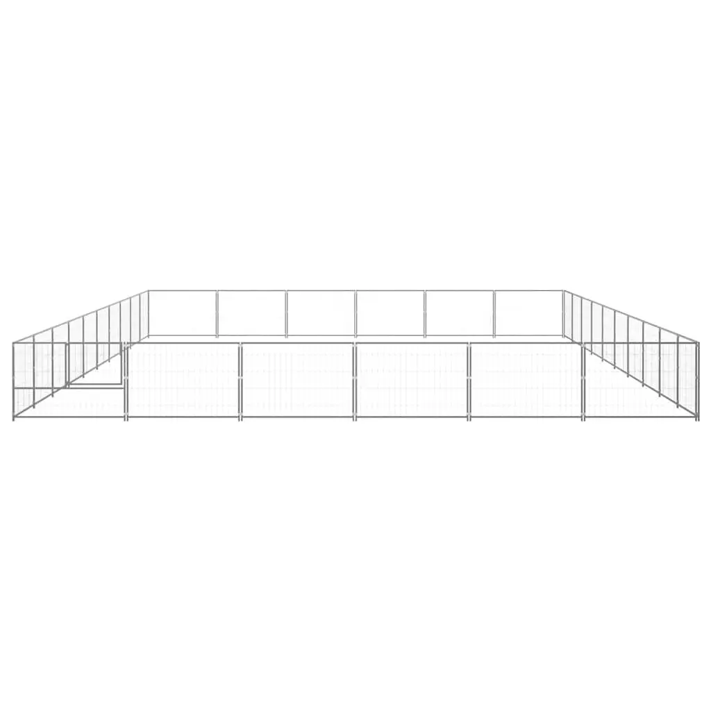 Dog Kennel 60m² Outdoor Pet Enclosure Steel Wire Mesh Run Lockable Door