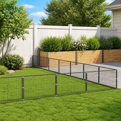 Outdoor Dog Kennel with Steel Frame for All Pets