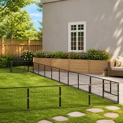 Durable Outdoor Dog Kennel with Steel Mesh Walls