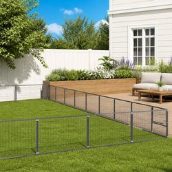 Practical Outdoor Dog Kennel for Secure Play