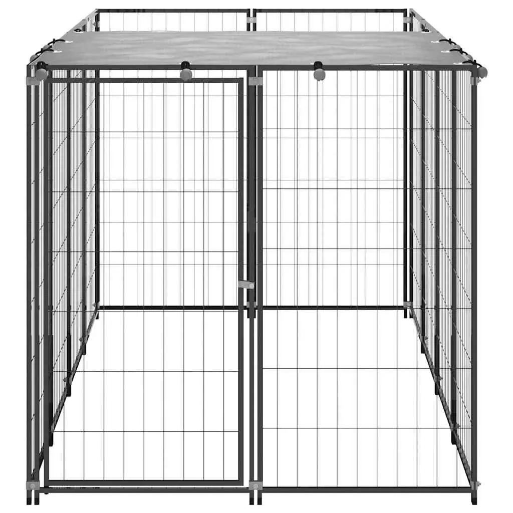Dog Kennel Outdoor Steel Cage Enclosure Run Exercise Play Pen Area 2.42m²
