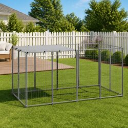 Practical Outdoor Dog Kennel for Safe Play 2.42m²