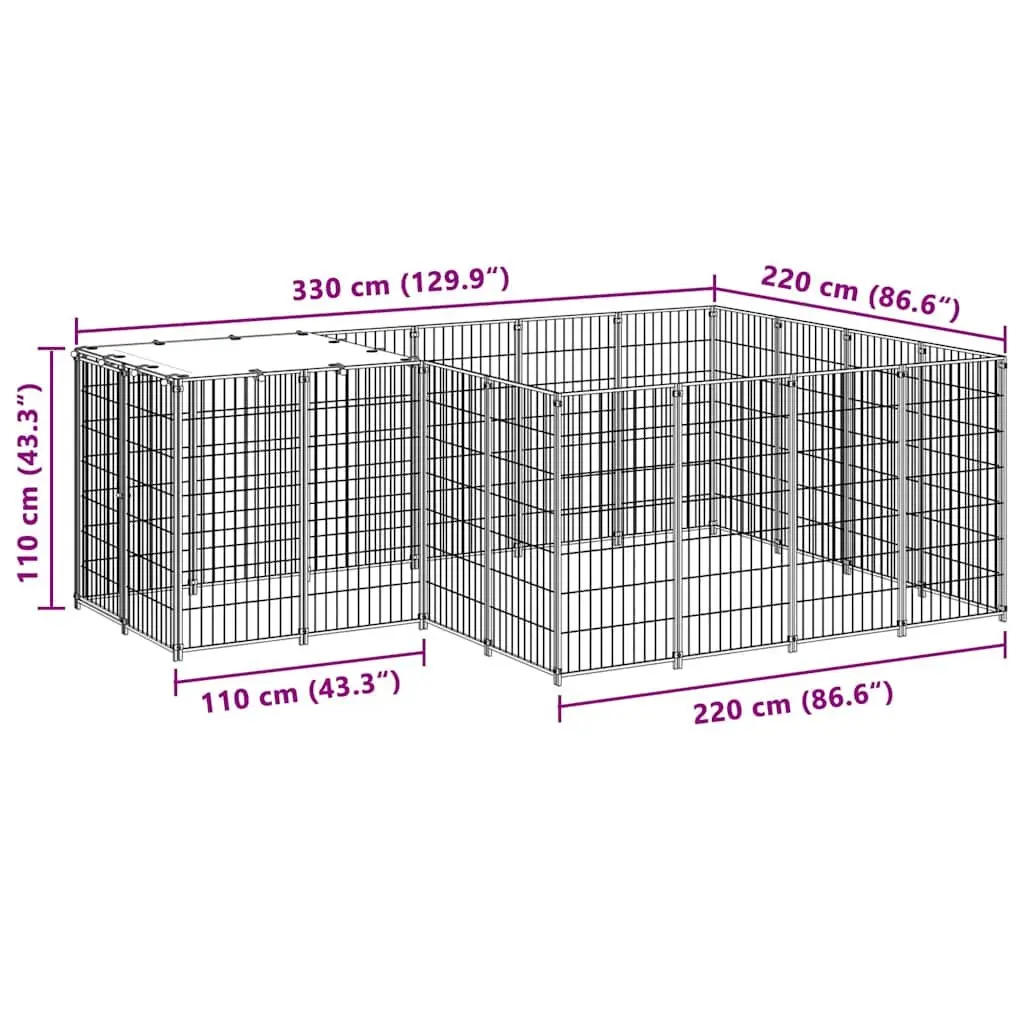 Outdoor Dog Kennel for Secure Playtime