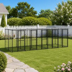 Practical Large Dog Exercise Kennel with Mesh Roof