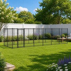 Practical Outdoor Dog Kennel for Safe Exercise and Play