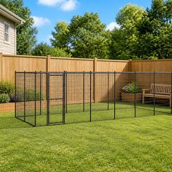 Spacious Dog Enclosure for Outdoor Use 26.62 m²