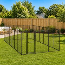 Practical Outdoor Dog Kennel 21.78 m² Exercise Area