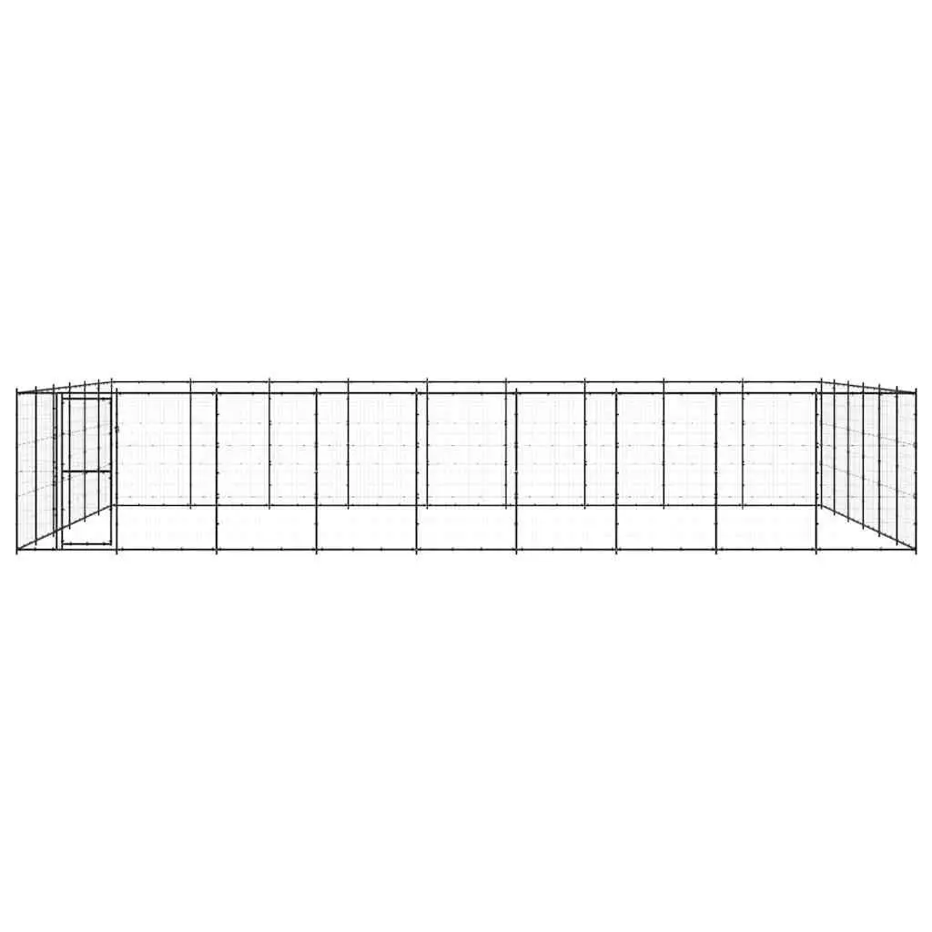 Dog Kennel Outdoor Run Enclosure Exercise Pen Steel Mesh Large Play Area Safety