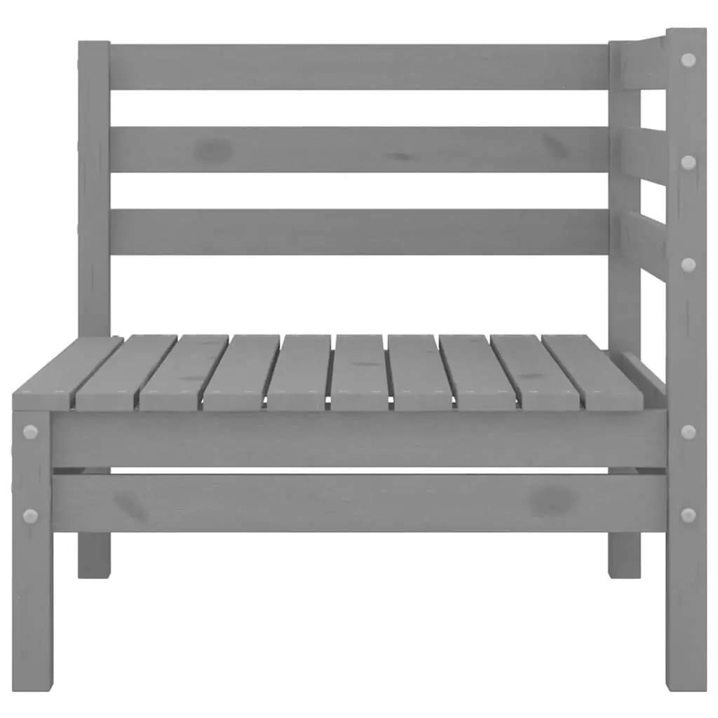 Outdoor Garden Lounge Set 3 Piece Grey Patio Furniture Modular Seating