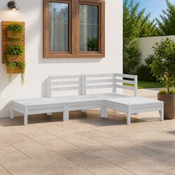 Practical 4-Piece Lounge Set for Outdoor Relaxation