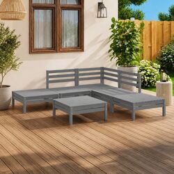 Practical 6 Piece Garden Lounge Set for Various Spaces