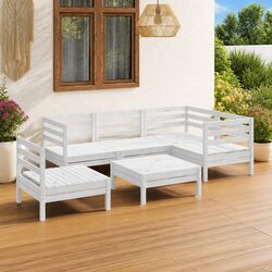 Practical 6 Piece Lounge Set for Patios and Gardens