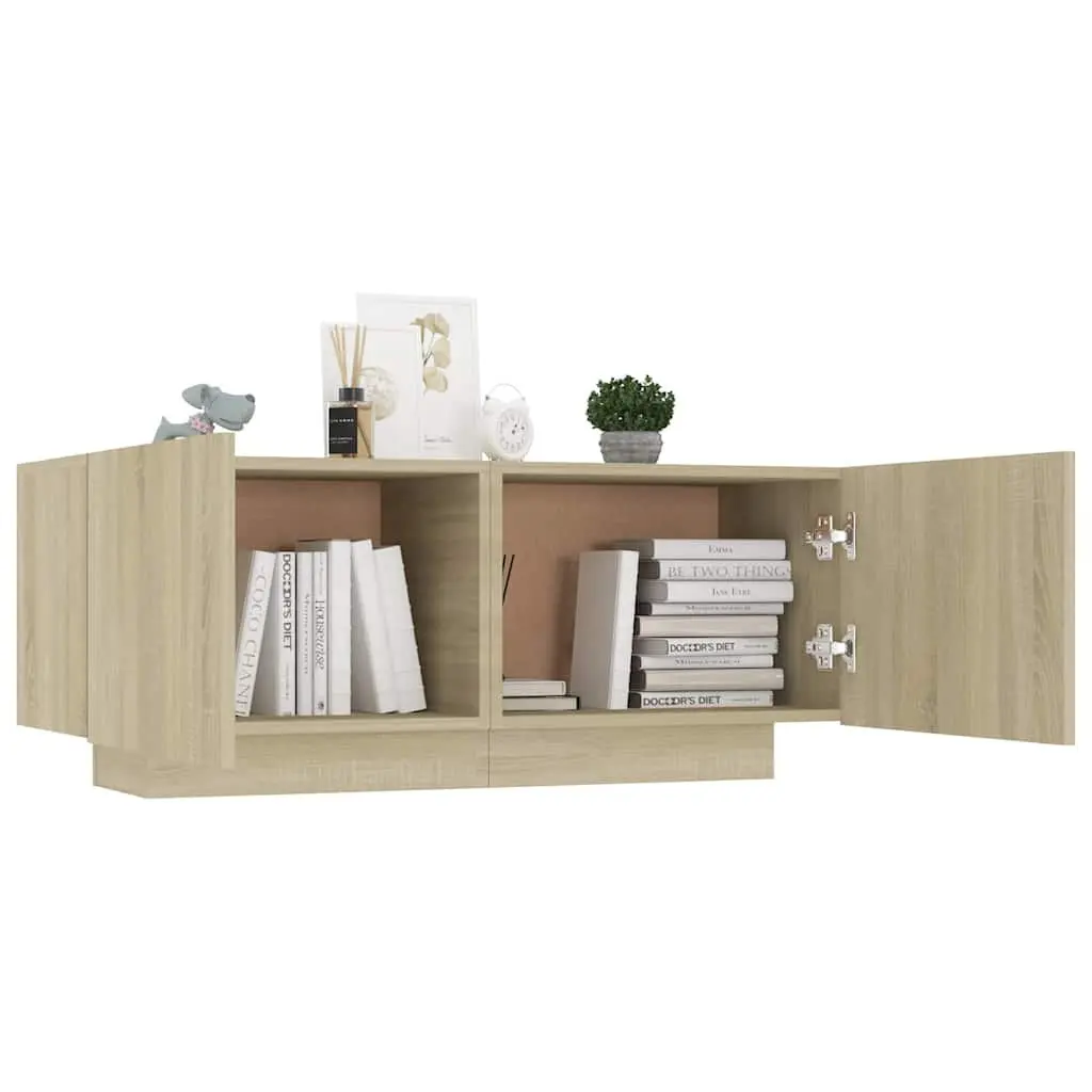 Bedside Cabinet Brown Storage Table Engineered Wood Nightstand Bedroom Furniture