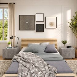 Grey Nightstand for Practical Bedroom Use