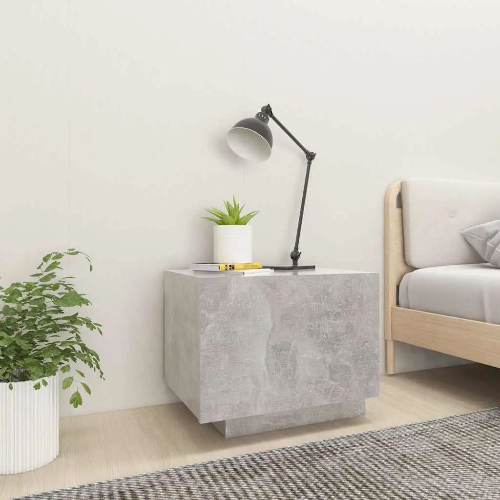 Bedside Cabinet Engineered Wood 100x35x40 cm Grey