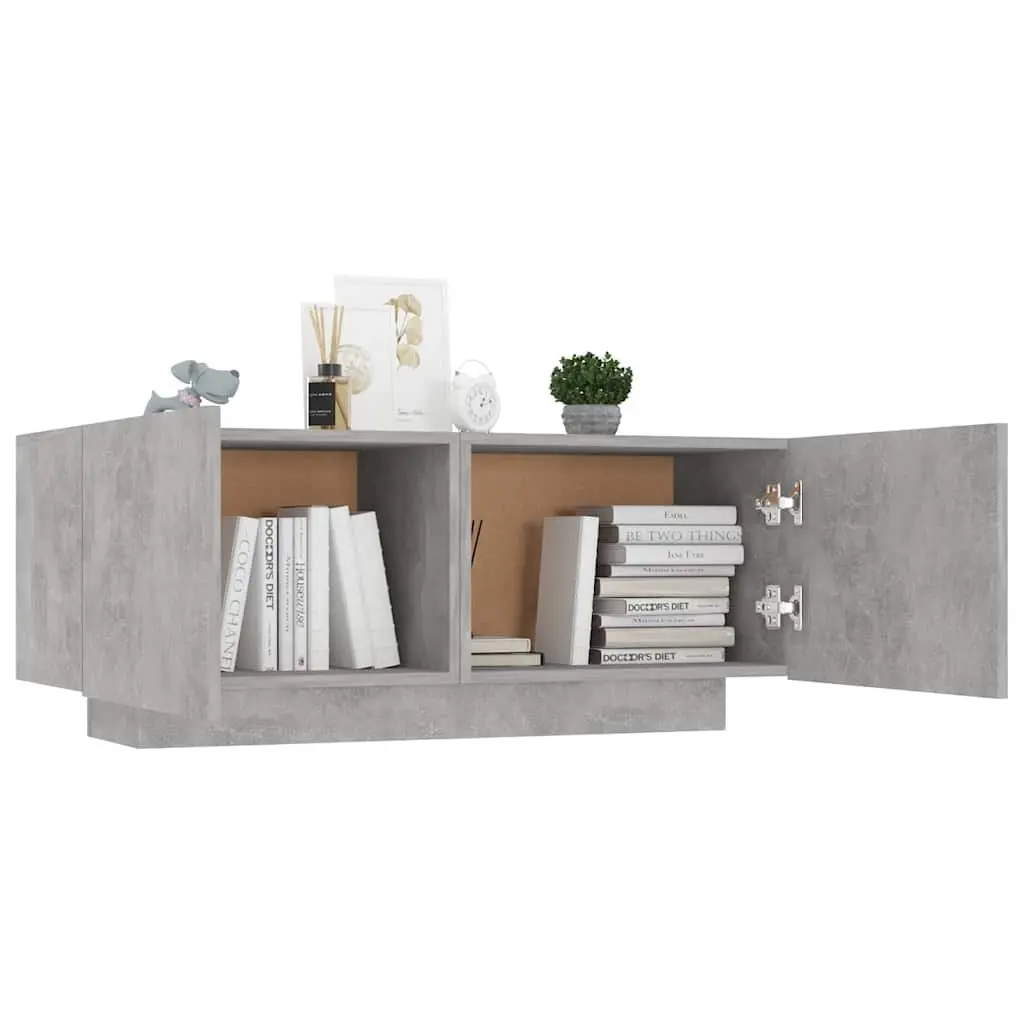 Bedside Cabinet Engineered Wood 100x35x40 cm Grey