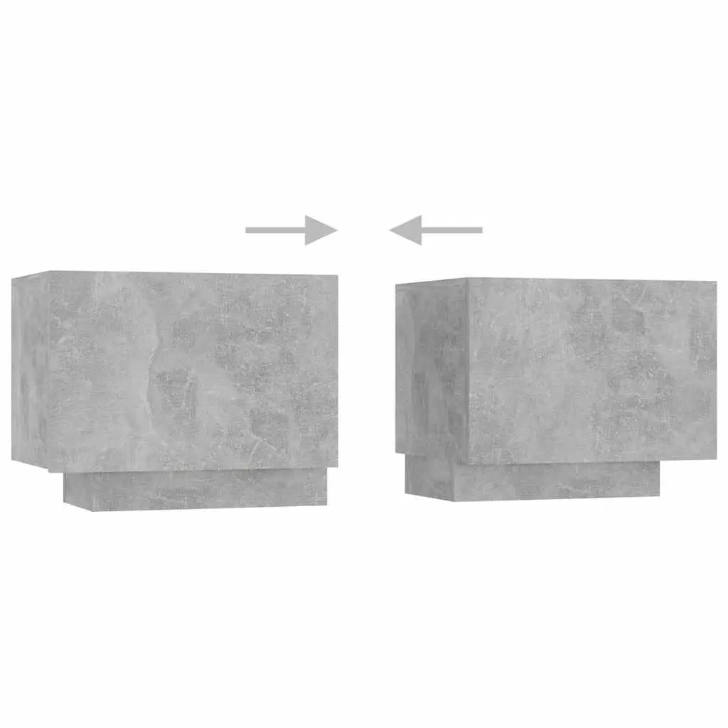 Bedside Cabinet Engineered Wood 100x35x40 cm Grey