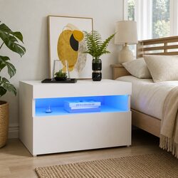 Practical Bedside Cabinets for Everyday Use with LED Lighting