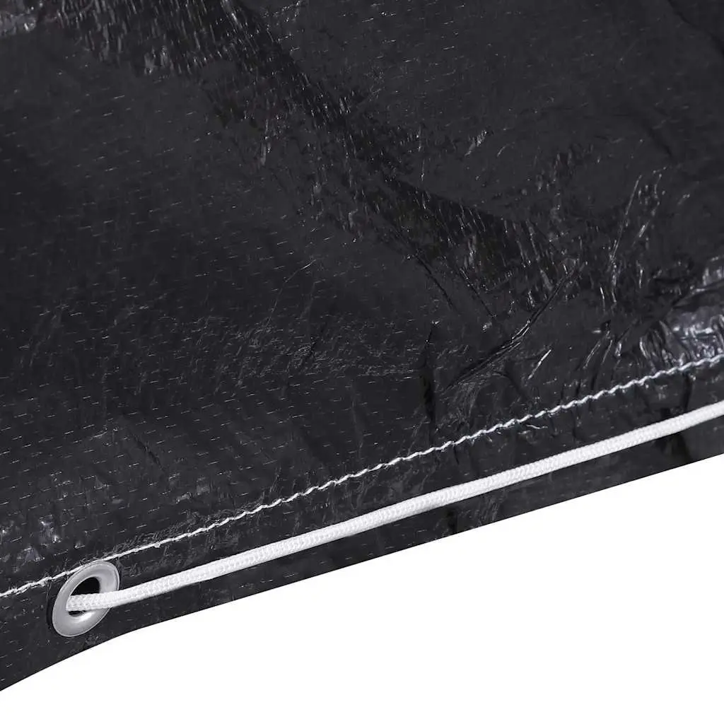 Garden Furniture Cover L-Shaped Black 250x250x90 cm 2 Piece Outdoor Protector